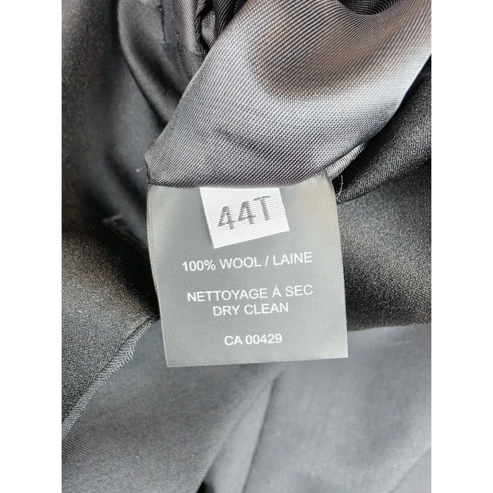 Peter Millar Tuxedo Dinner Jacket Mens 44T Black Wool Satin Lapel Union Made